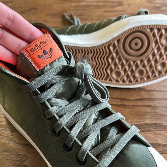 High-Top Olive Green Sneakers - Picture 2 of 5